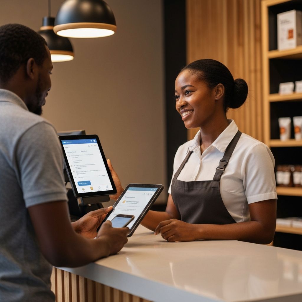 Merchant with customer